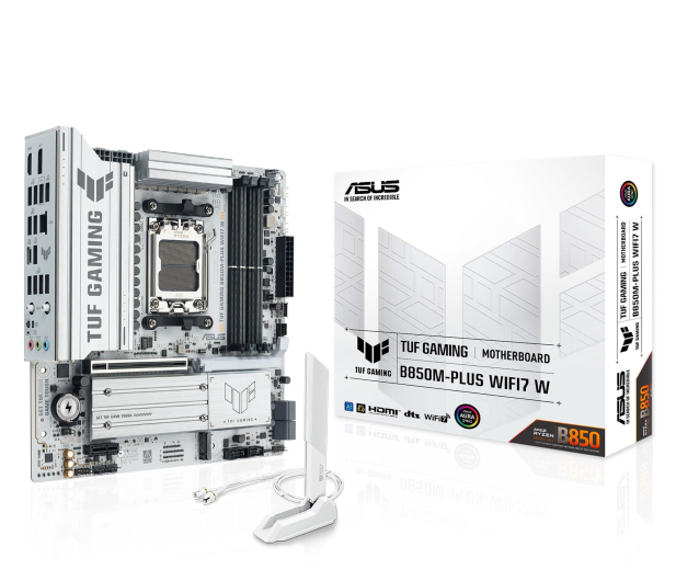 ASUS TUF GAMING B850M-PLUS WIFI7 WHITE - 1513750 - zdjęcie